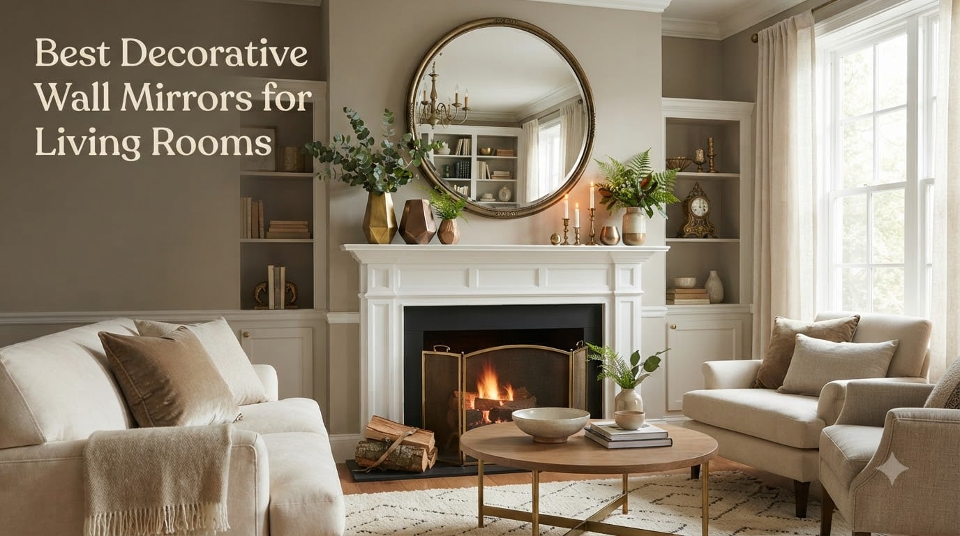Best Decorative Wall Mirrors for Living Rooms