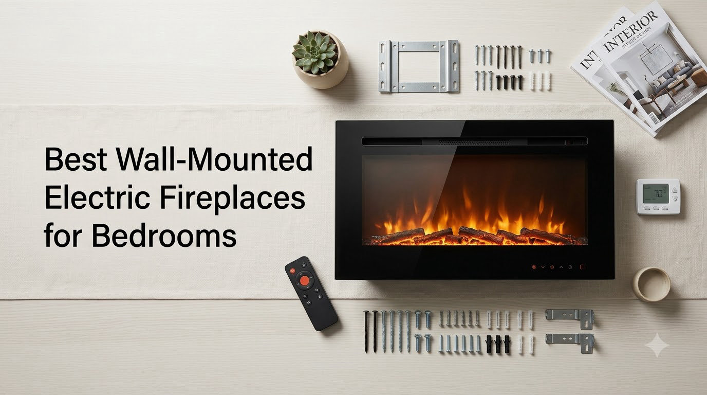 Best Wall-Mounted Electric Fireplaces for Bedrooms
