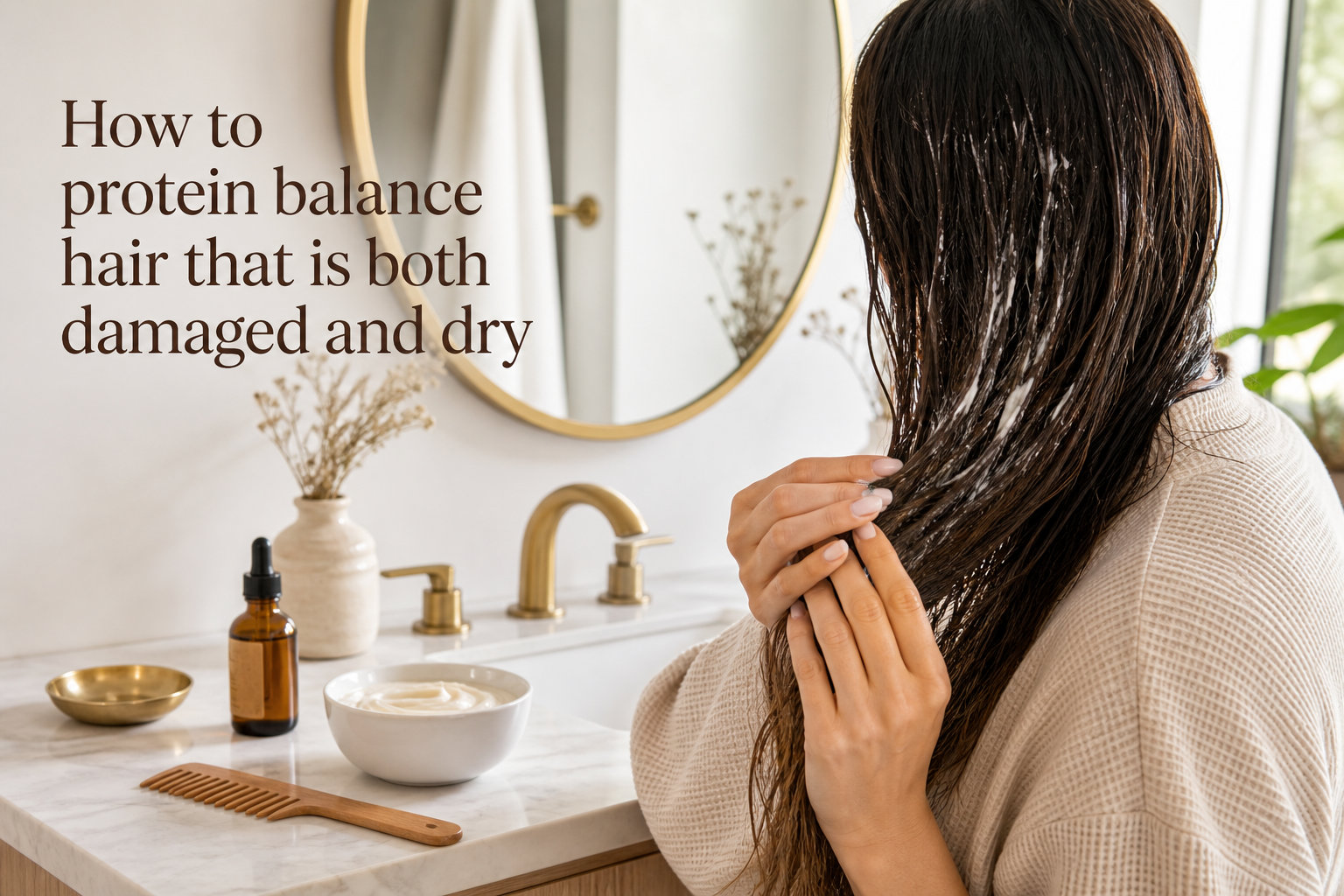 How to protein balance hair that is both damaged and dry