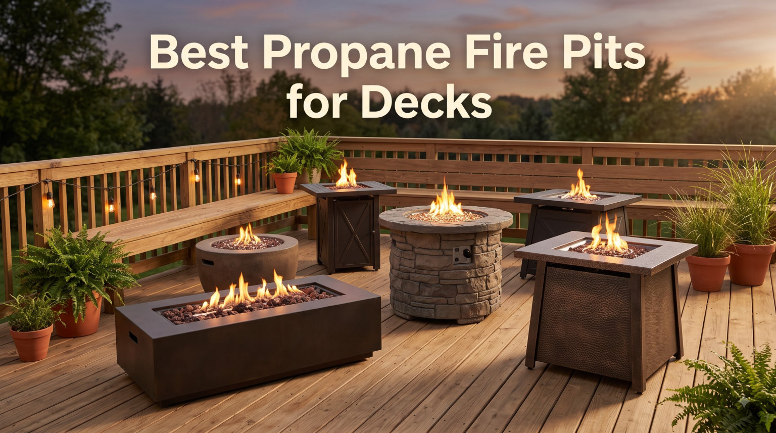 Best Propane Fire Pits for Decks