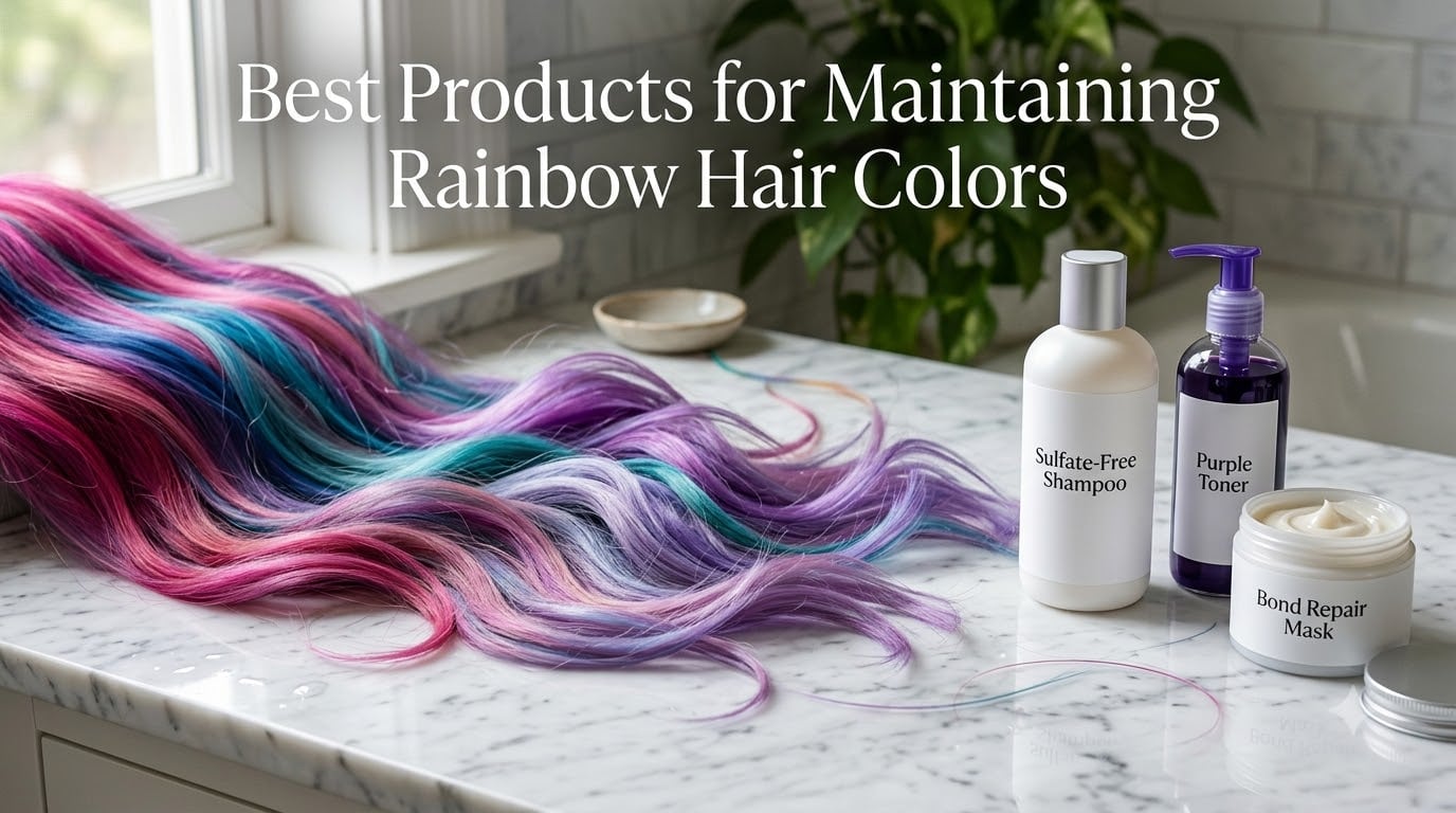 Best Products for Maintaining Rainbow Hair Colors