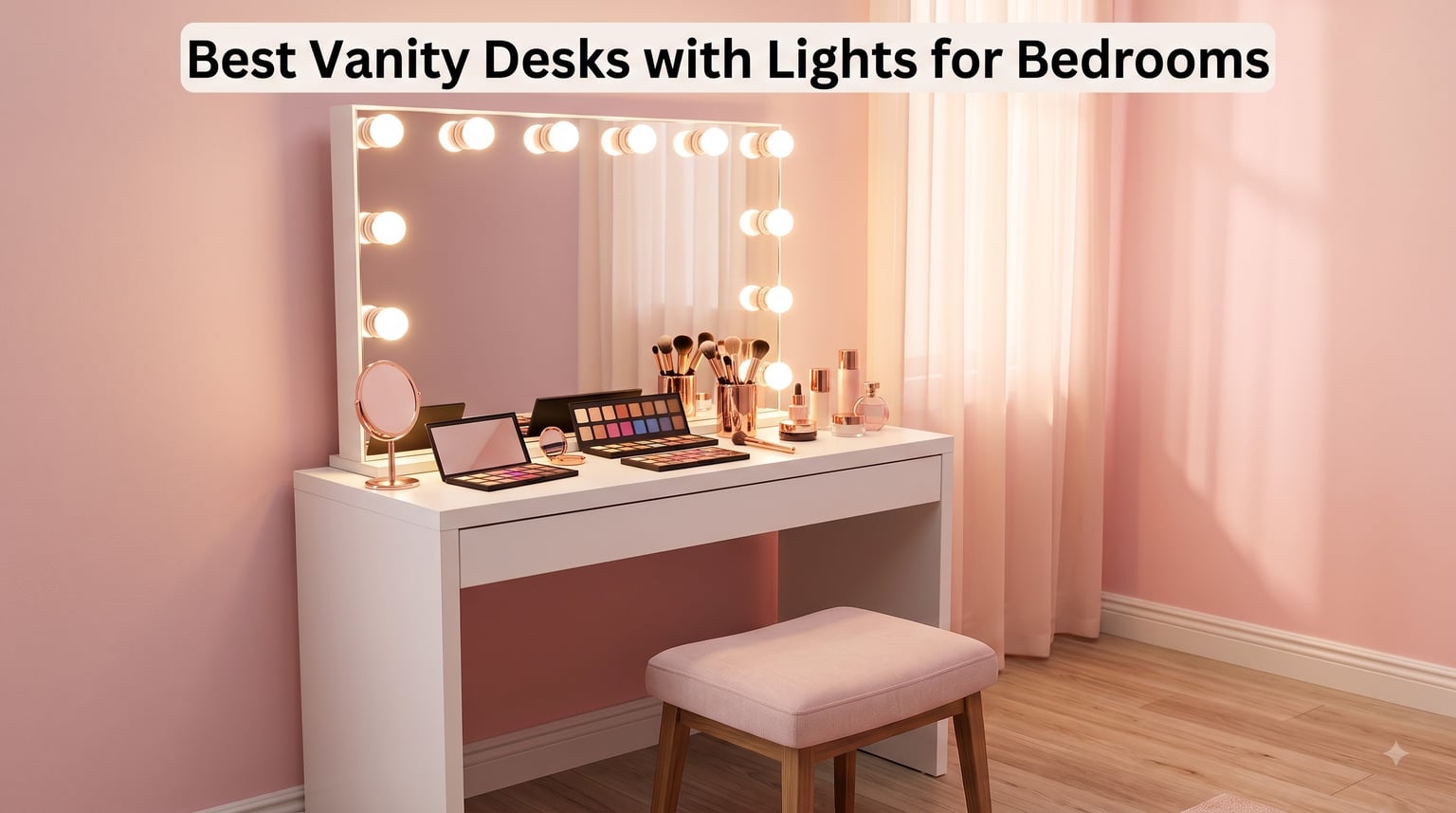 Best Vanity Desks with Lights for Bedrooms