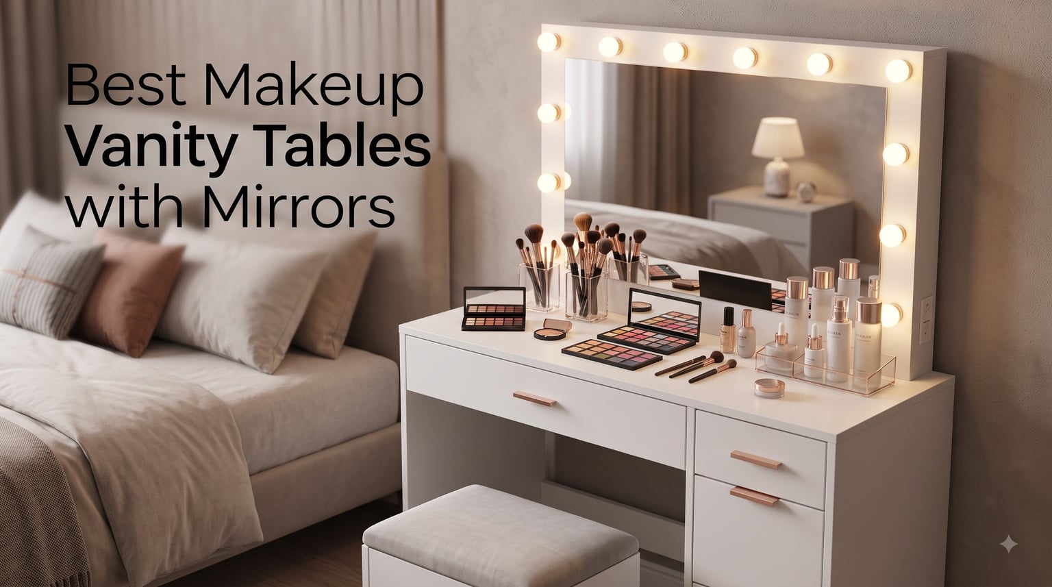 Best Makeup Vanity Tables with Mirrors
