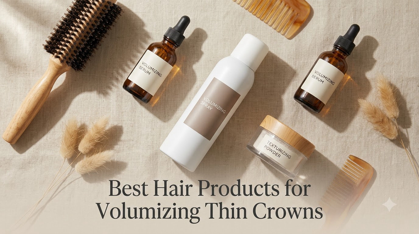 Best Hair Products for Volumizing Thin Crowns