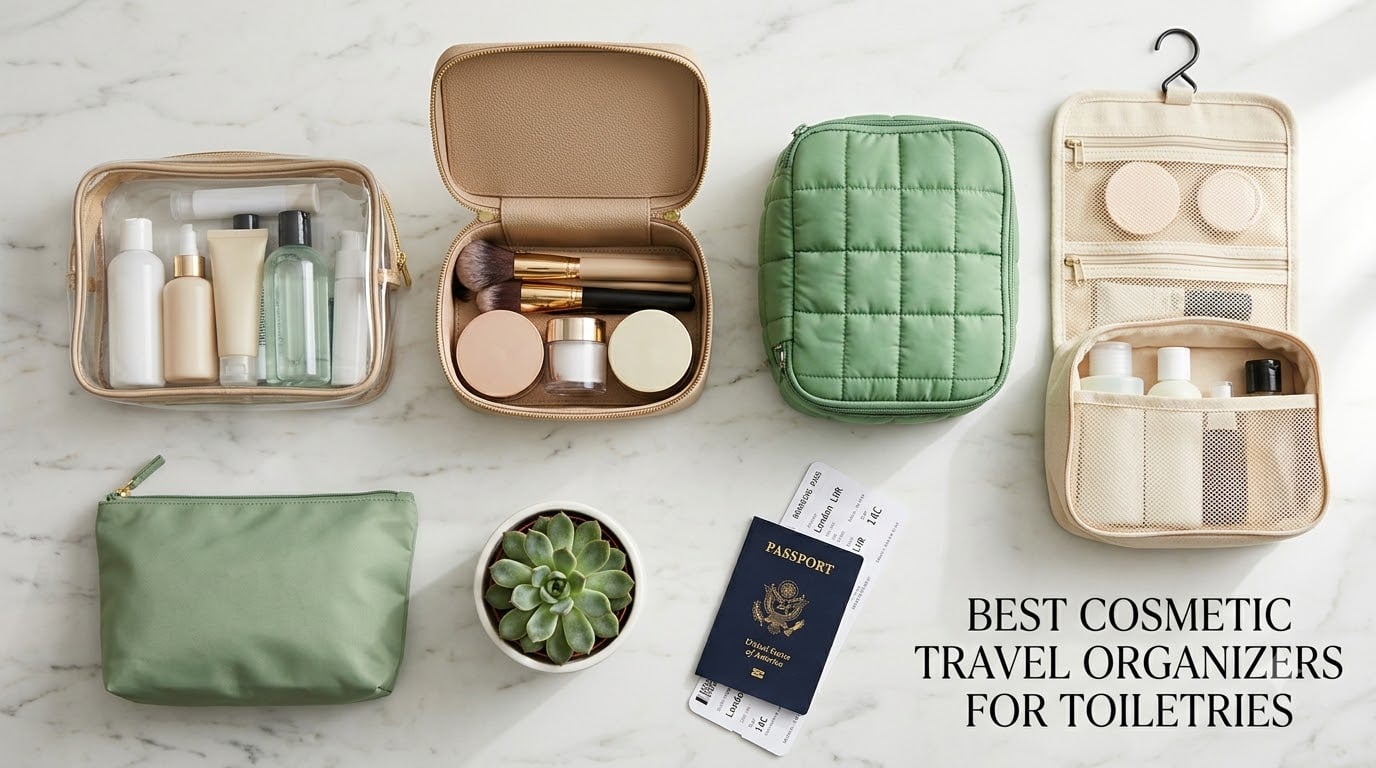 Best Cosmetic Travel Organizers for Toiletries