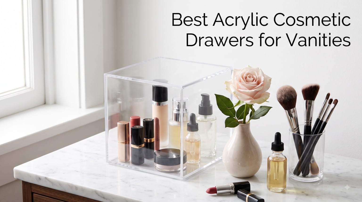 Best Acrylic Cosmetic Drawers for Vanities