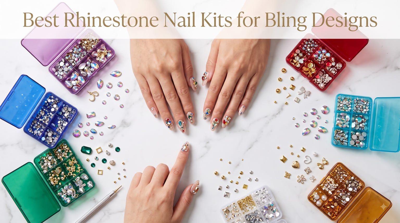 Best Rhinestone Nail Kits for Bling Designs