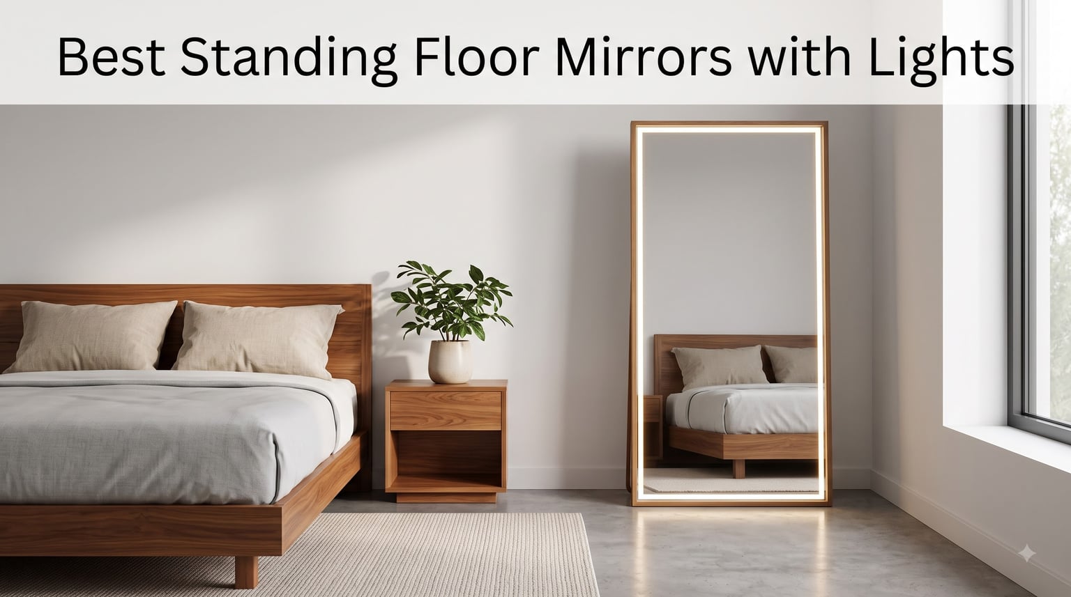 Best Standing Floor Mirrors with Lights