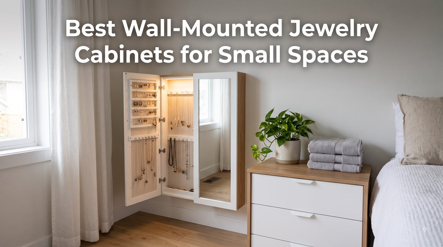 Best Wall-Mounted Jewelry Cabinets for Small Spaces