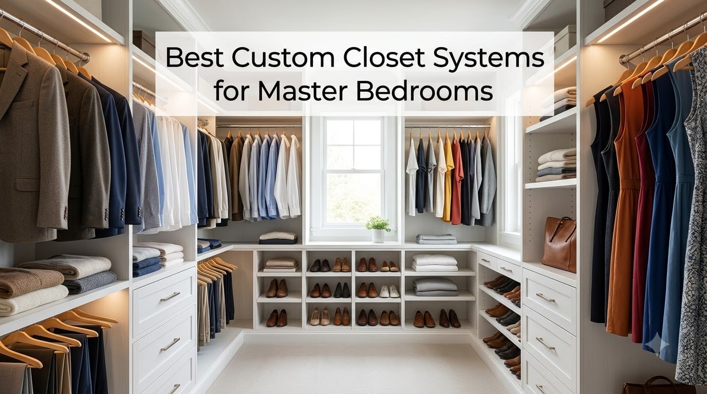 Best Custom Closet Systems for Master Bedrooms