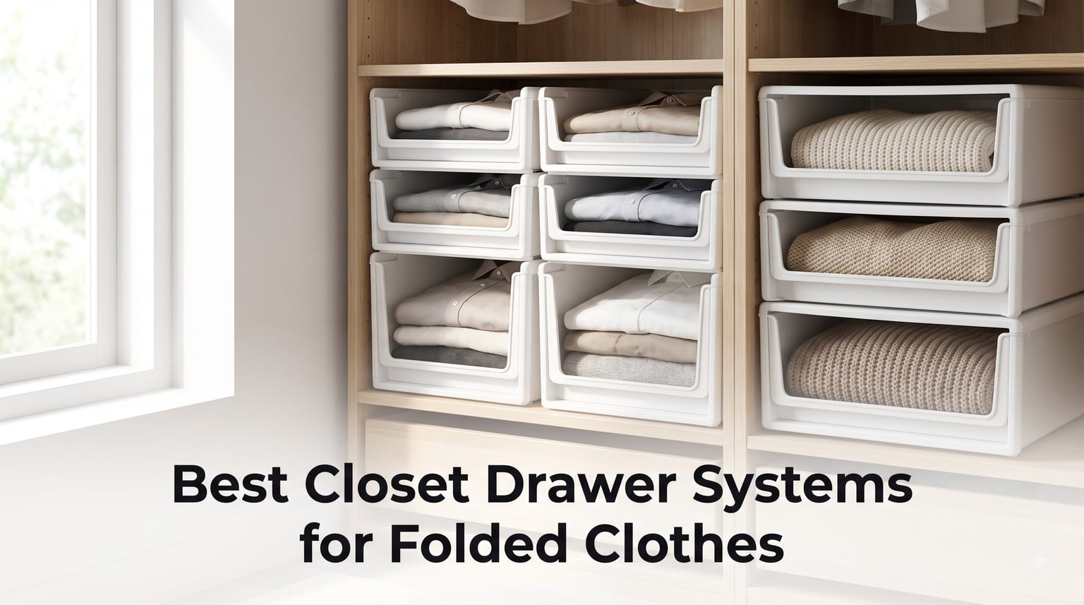 Best Closet Drawer Systems for Folded Clothes
