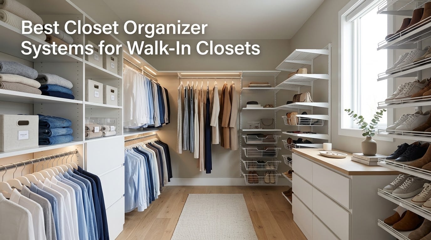 Best Closet Organizer Systems for Walk-In Closets