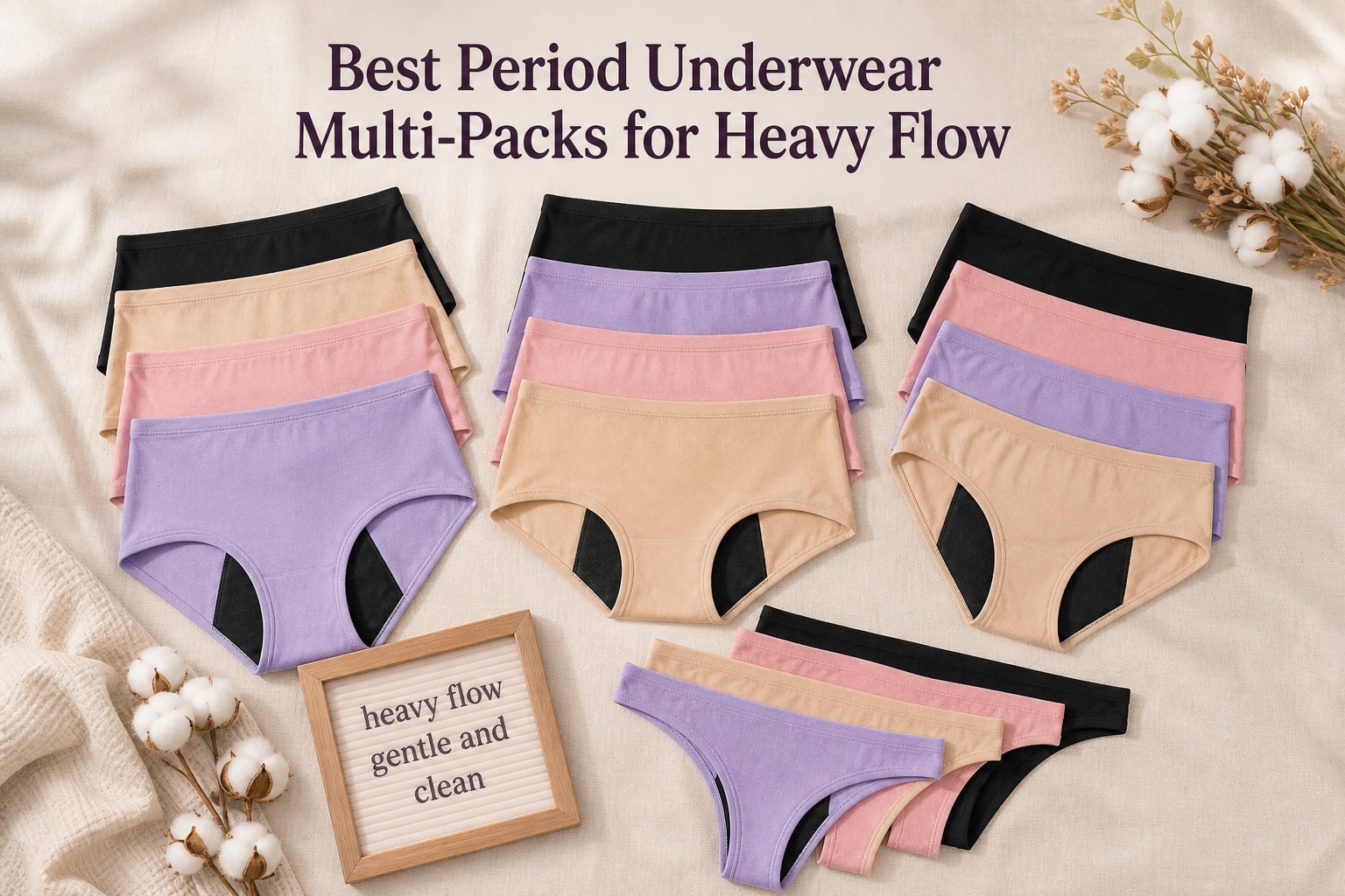Best Period Underwear Multi-Packs for Heavy Flow