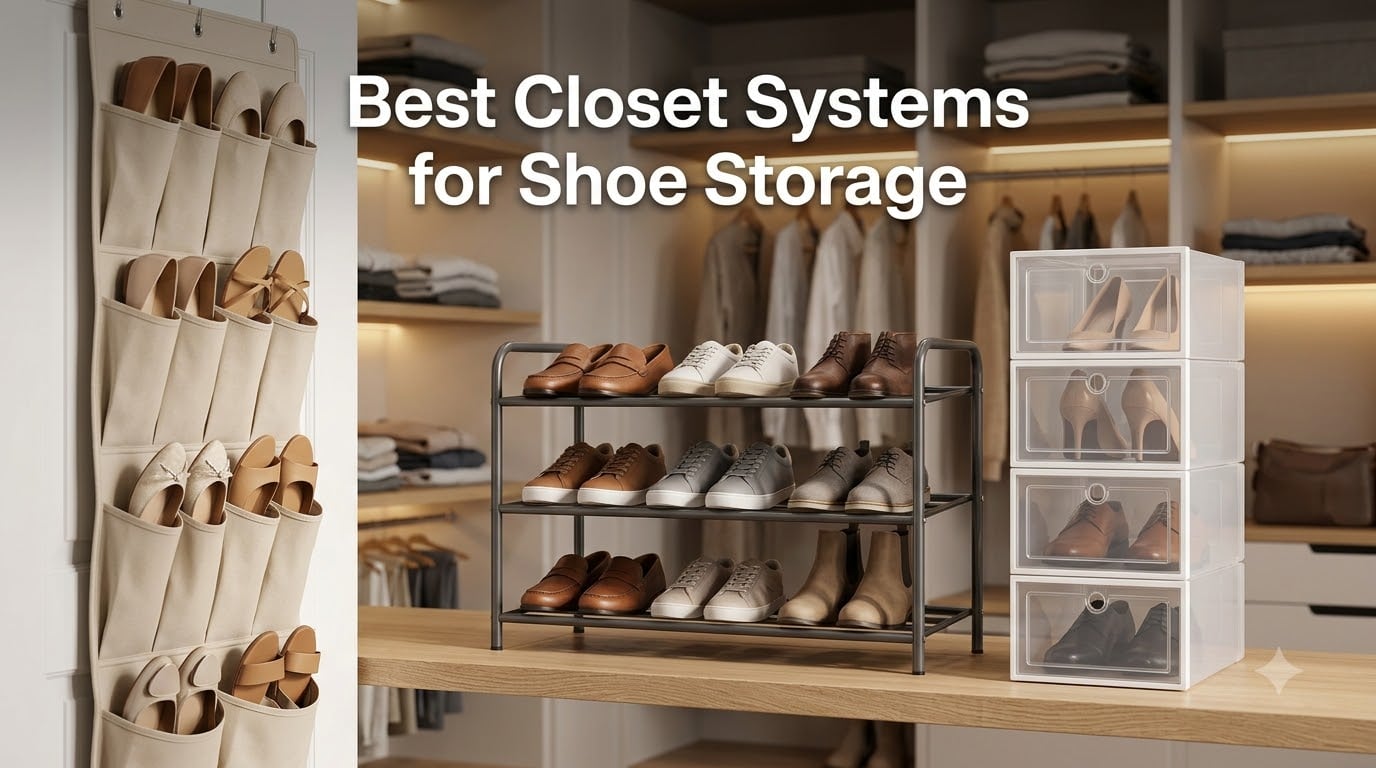 Best Closet Systems for Shoe Storage