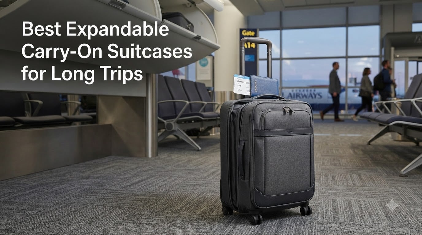 Best Expandable Carry-On Suitcases for Long Trips
