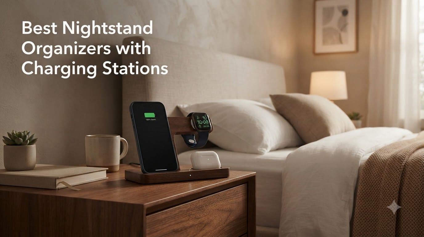Best Nightstand Organizers with Charging Stations