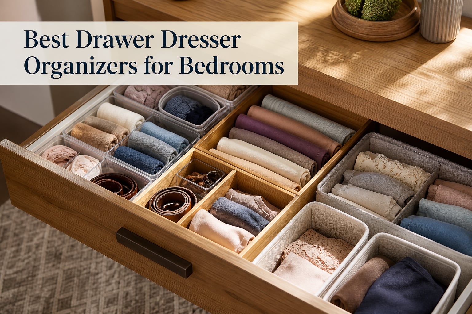 Best Drawer Dresser Organizers for Bedrooms