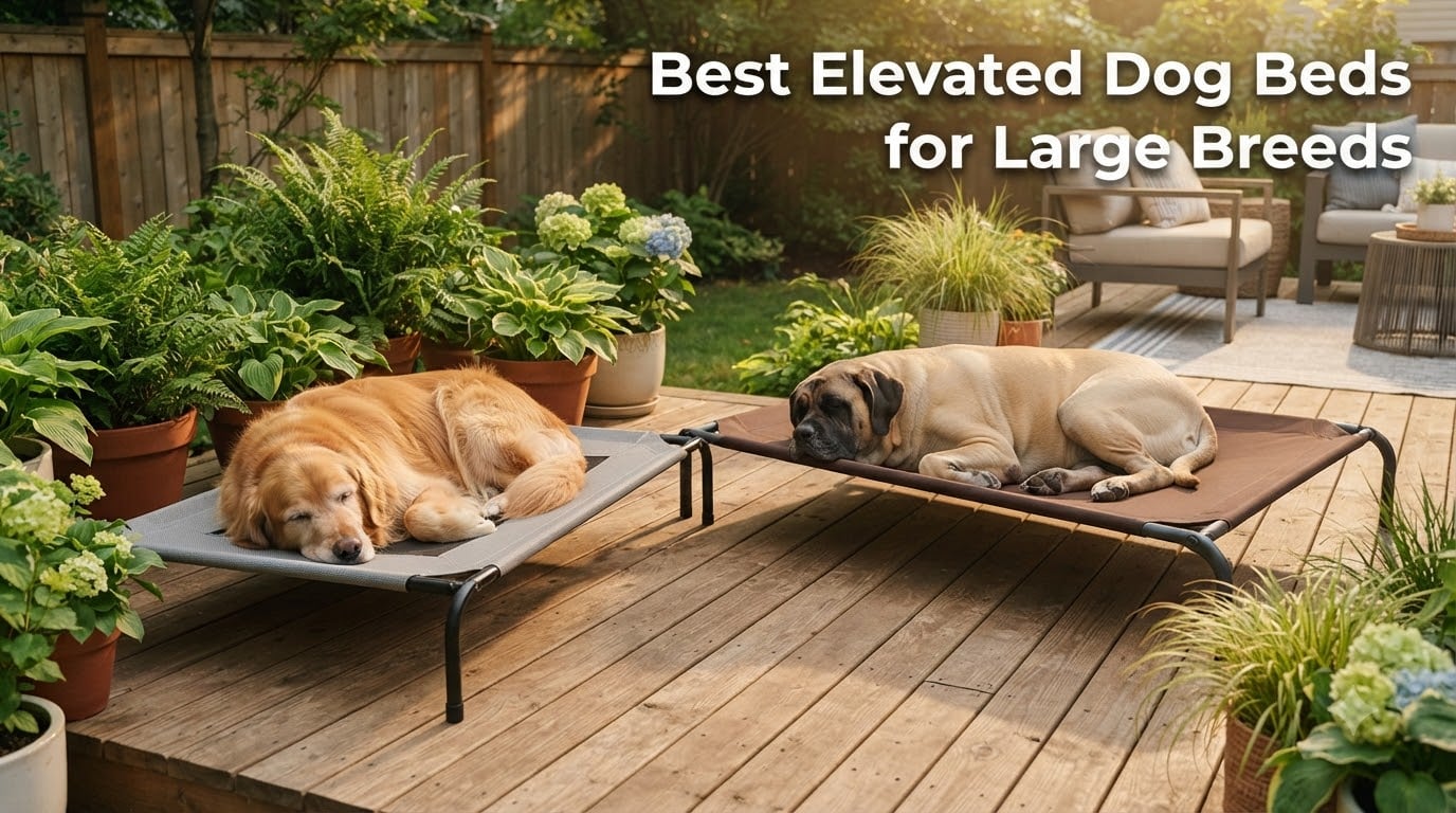 Best Elevated Dog Beds for Large Breeds