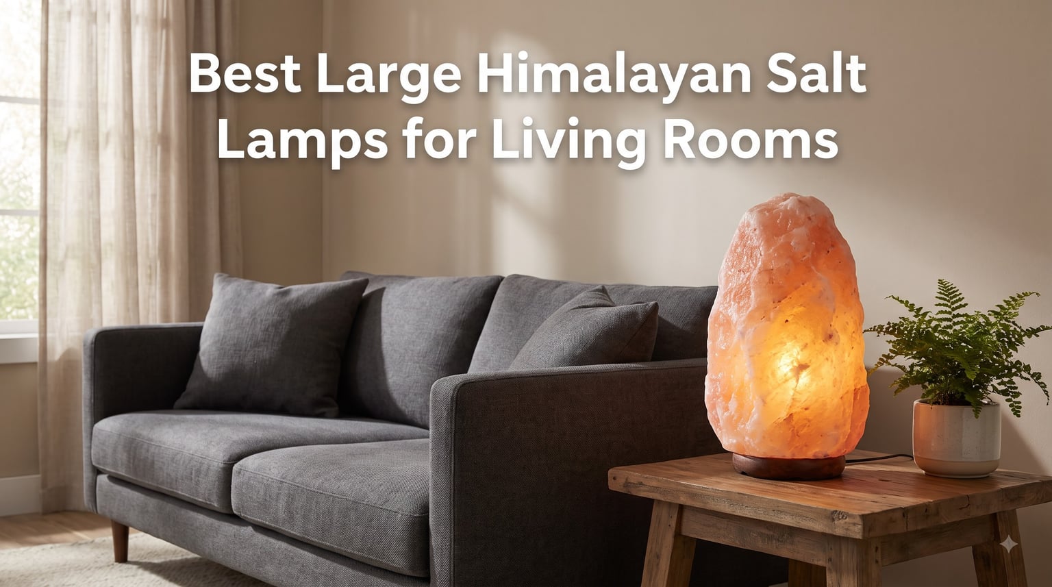 Best Large Himalayan Salt Lamps for Living Rooms