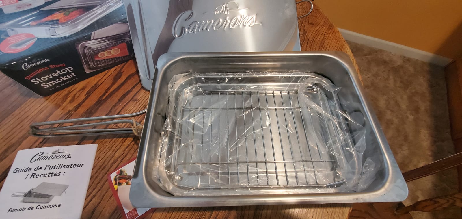 Camerons Large Stovetop Smoker, Hickory & Oak Wood Chips & Recipe Guide customer photo 1