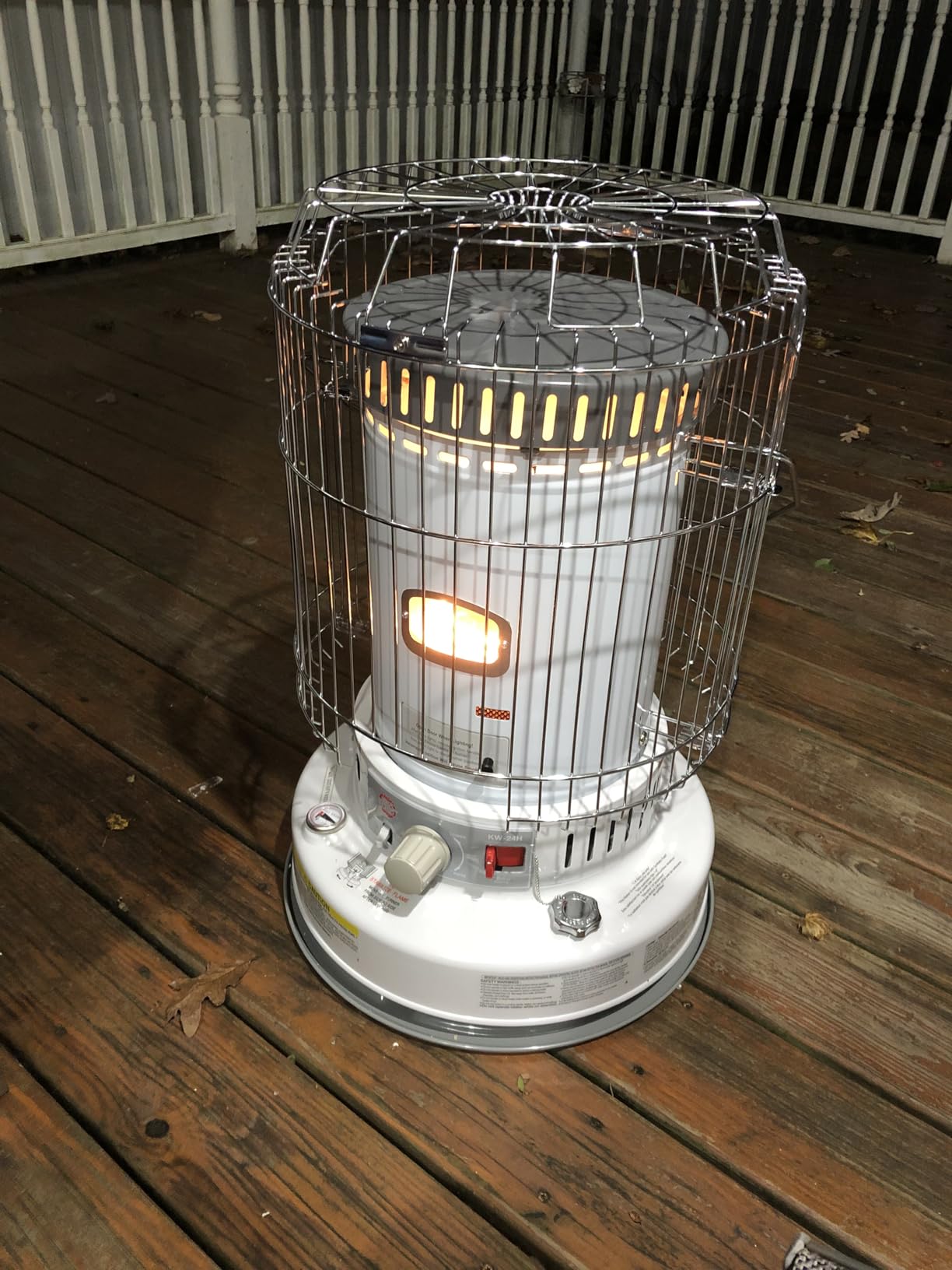 Comfort Glow Indoor Kerosene Convection Heater, 23,800 BTUs, Grey - KW-24J customer photo 1