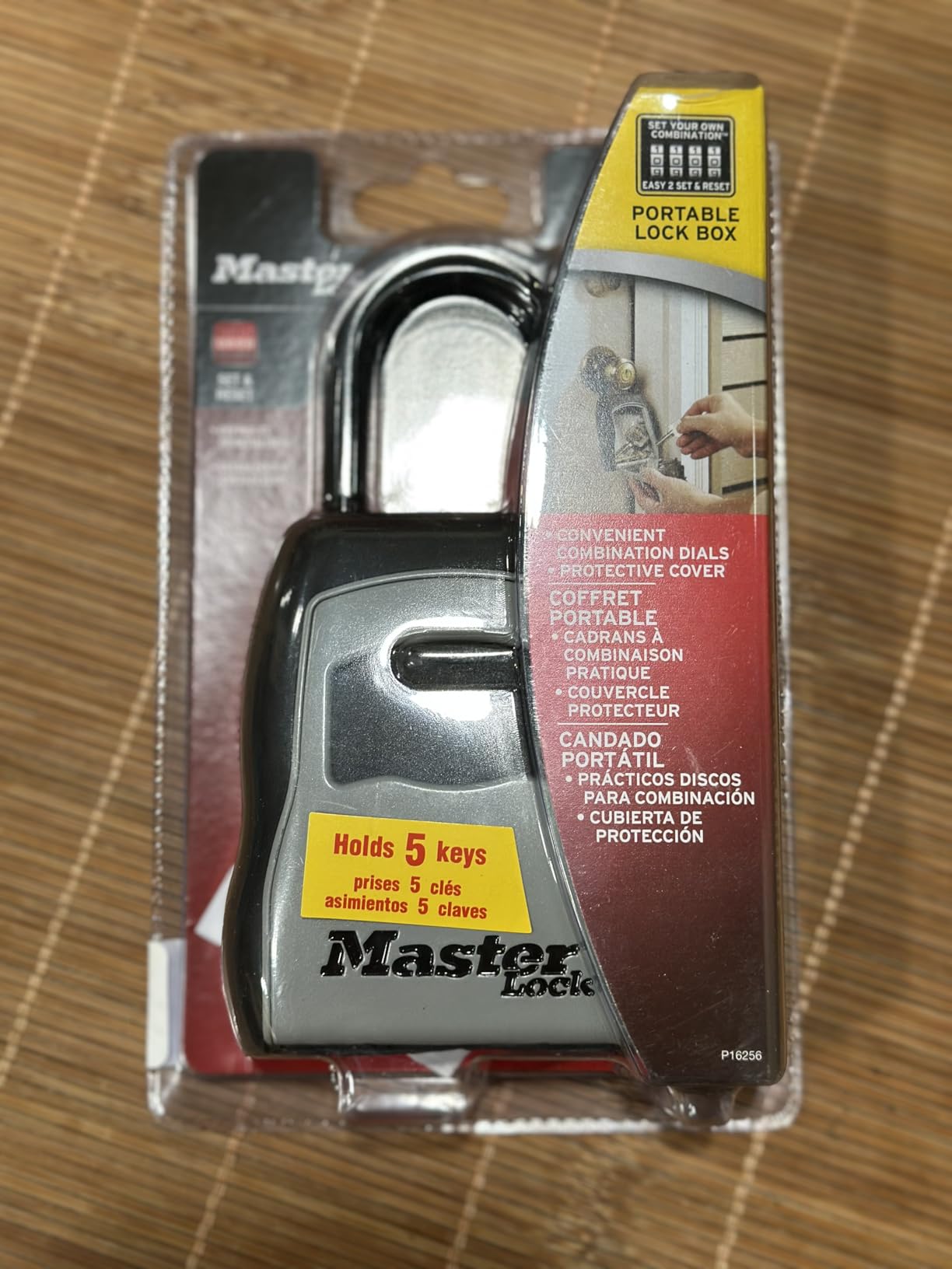 Master Lock Portable Key Lock Box, Combination Lock Box Holds 5 Keys 5400EC customer photo 2