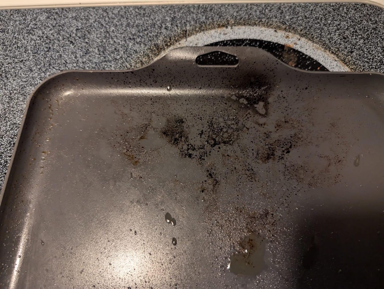 Nordic Ware Two Burner Griddle, 10.3 x 17.4 inches, Non-Stick, Black customer photo 2