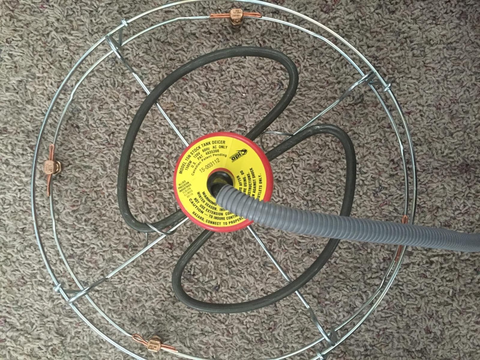 Allied Precision 15N 1500-Watt Sinking Tank Heater with Guard customer photo 1