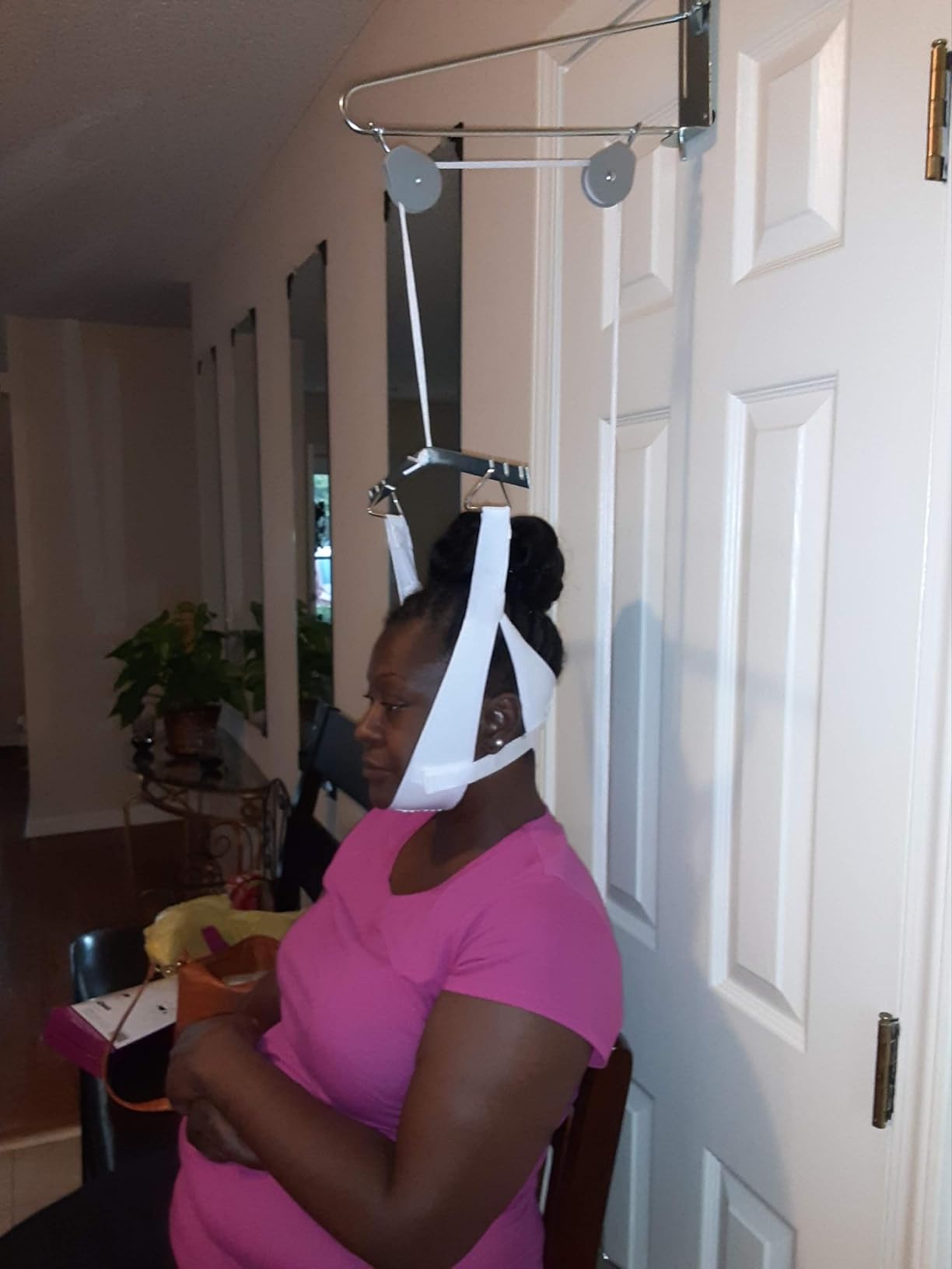 DMI Over the Door Posture Corrector and Cervical Neck Traction Device for Physical Therapy, FSA HSA Eligible Neck Stretcher, Back Stretcher, Neck Pain, Migraine Relief, Back Pain or Arthritis customer photo 2