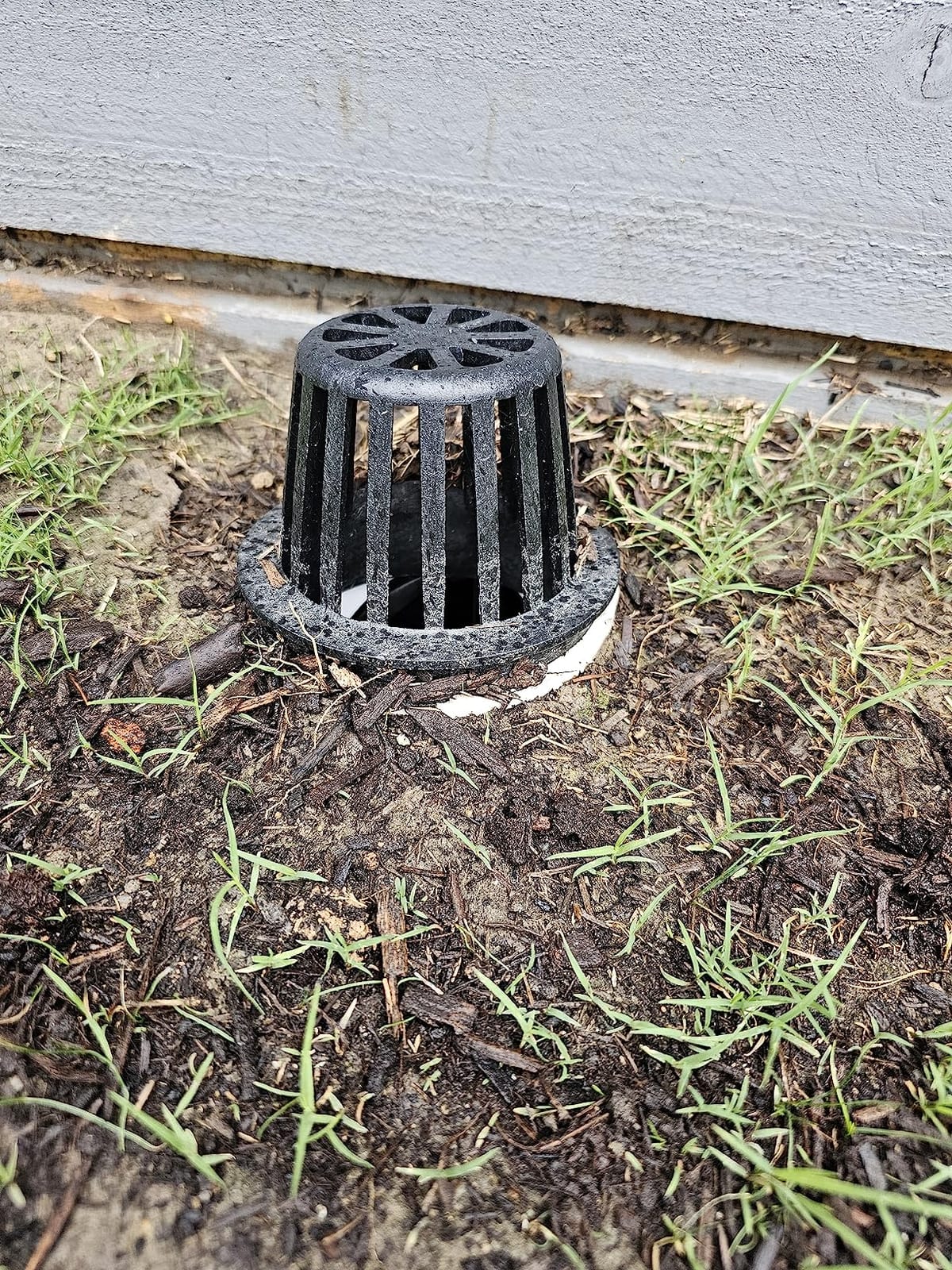 NDS 78A* 4-Inch Round Atrium Drain Grate Cover for 4-Inch Sewer and Drain Pipe Fittings, for Small Lawns, Landscaping and Patios, Black customer photo 1