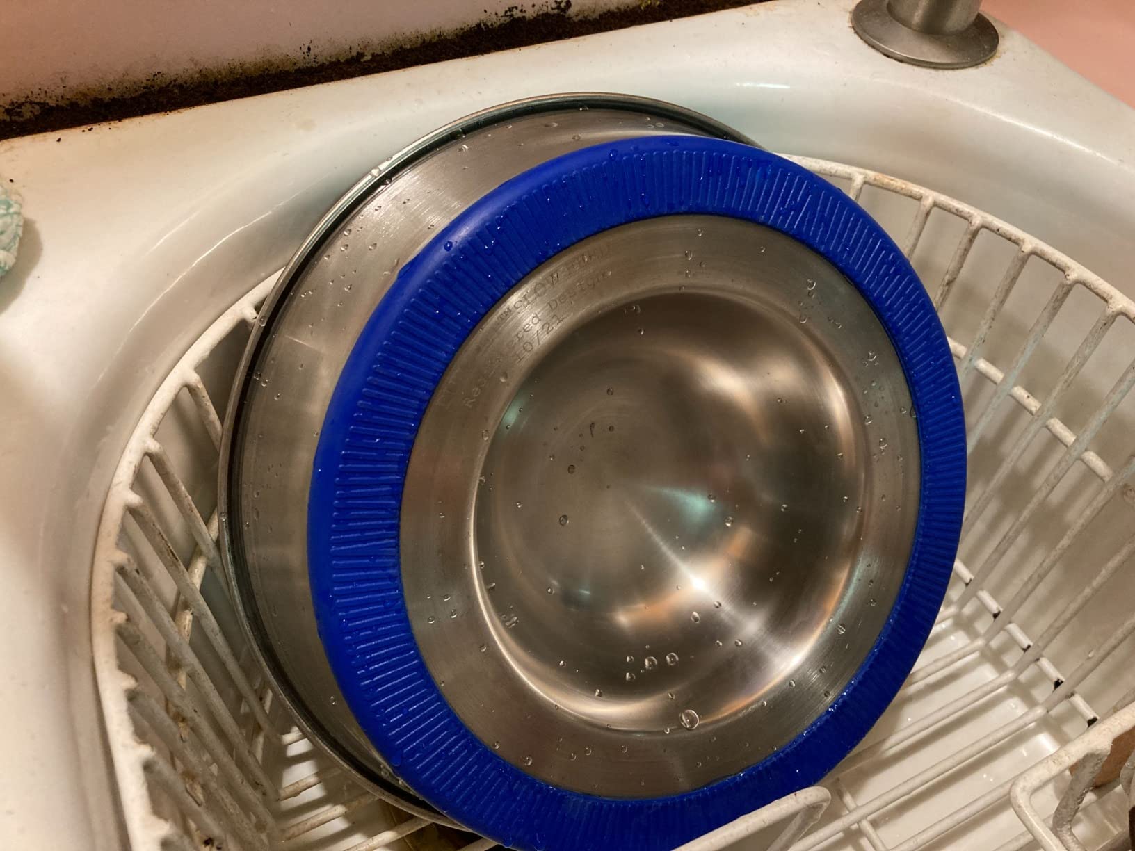 OurPets DuraPet Slow Feed Premium Stainless Steel Bowl (Heavyweight Durable Stainless Steel Bowls, Dog Food Bowl, and Dog Water Bowl) Great Alternative to Snuffle Mat for Dogs-Medium | Helps pace rapid eaters, durable easy clean design, an alternative to snuffle mats for calmer mealtimes, a sturdy daily dish customer photo 1