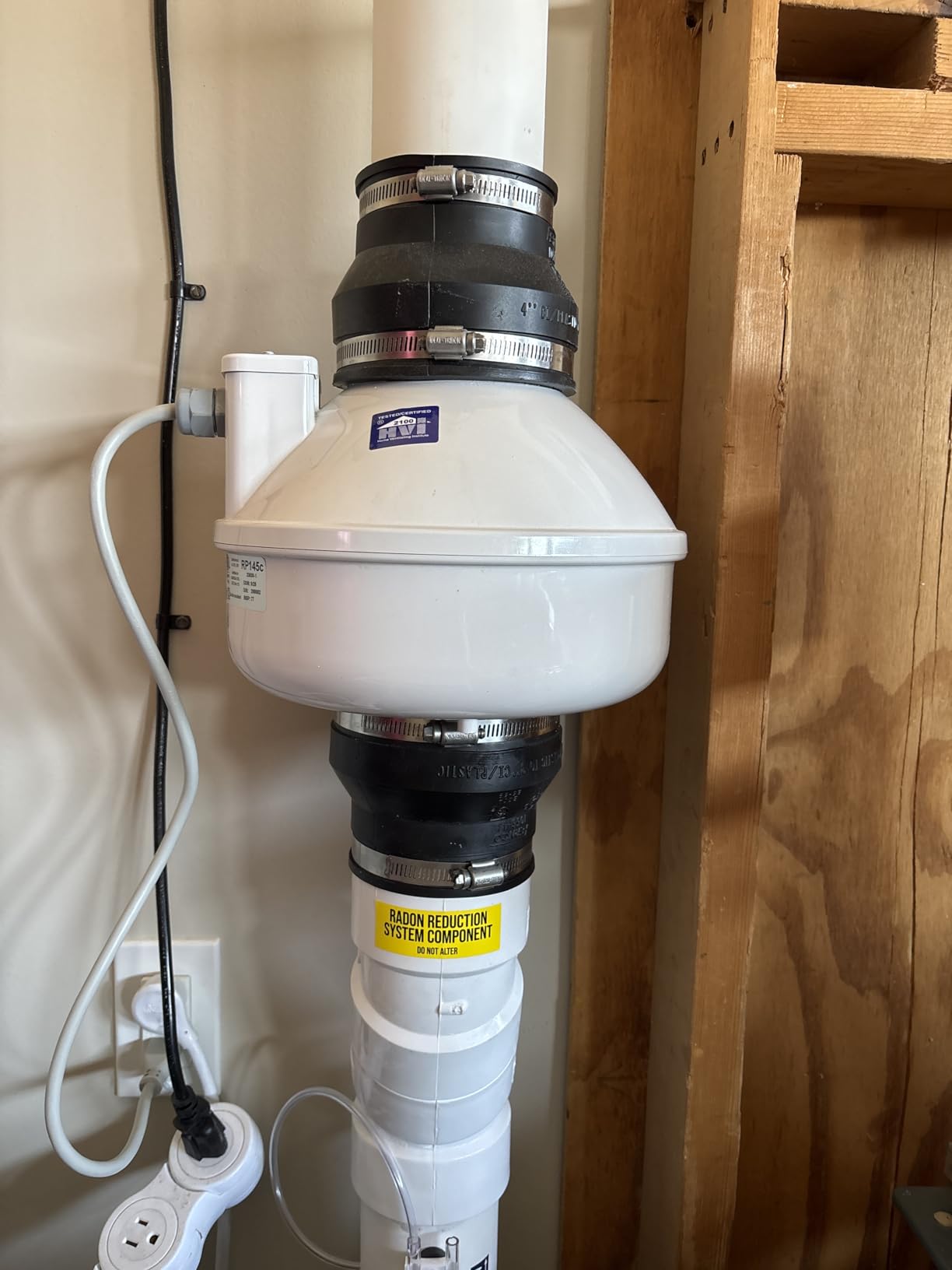RadonAway RP145C Radon Fan P/N 23030-1 Inlet/outlet Diameter of 4.5 customer photo 2