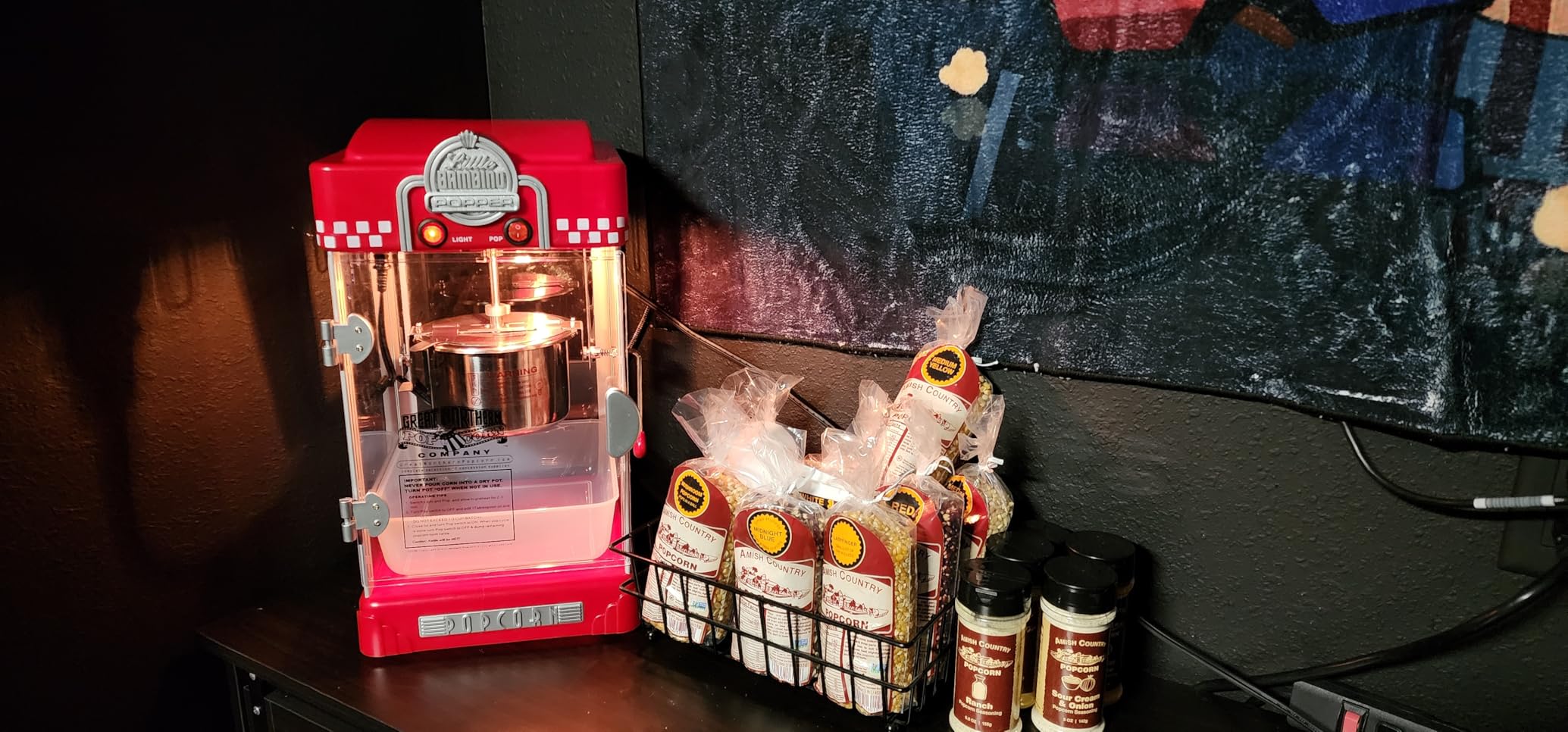 Great Northern Popcorn Company 83-DT5621 Northern Company Red GNP Little Bambino 2-1/2 Ounce Retro Style Popcorn Popper Machine, 2.5 Ounce customer photo 2