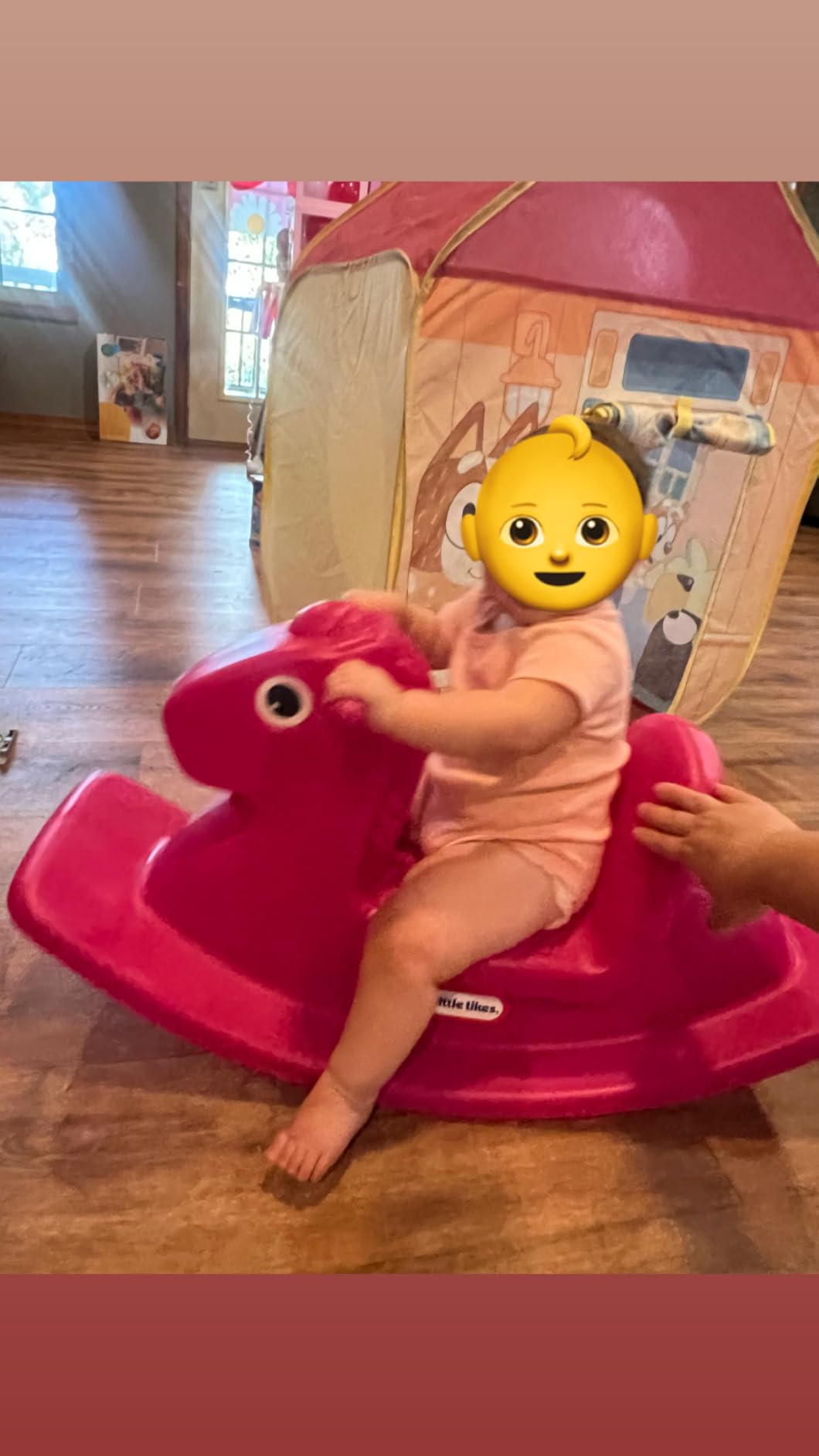 Little Tikes Rocking Horse Blue, 33.00 L x 10.00 W x 17.50 H Inches customer photo 1