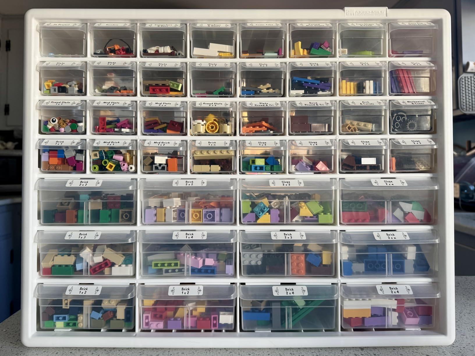 Akro-Mils 44-Drawer Plastic Storage Cabinet, 20
