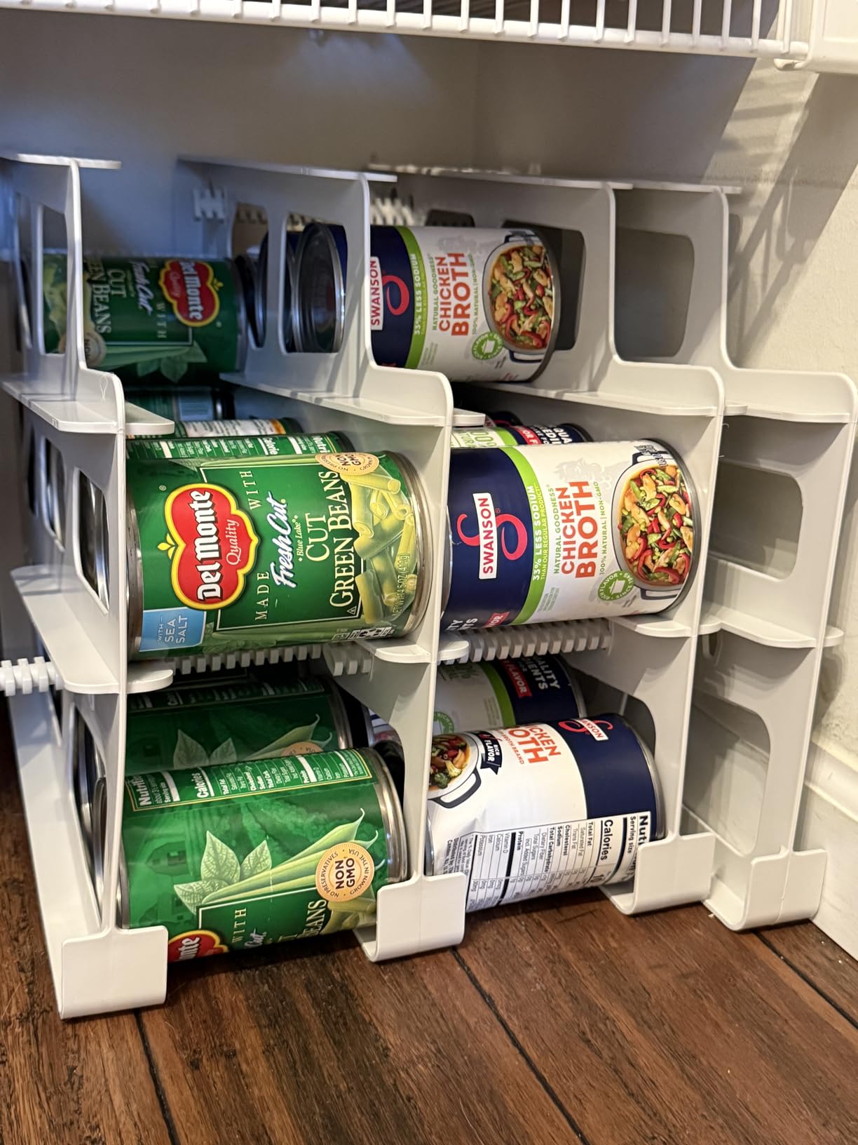 FIFO Pantry Storage Organizer Dispenser Rack for Canned Goods/Drinks, 54-Can Capacity customer photo 1