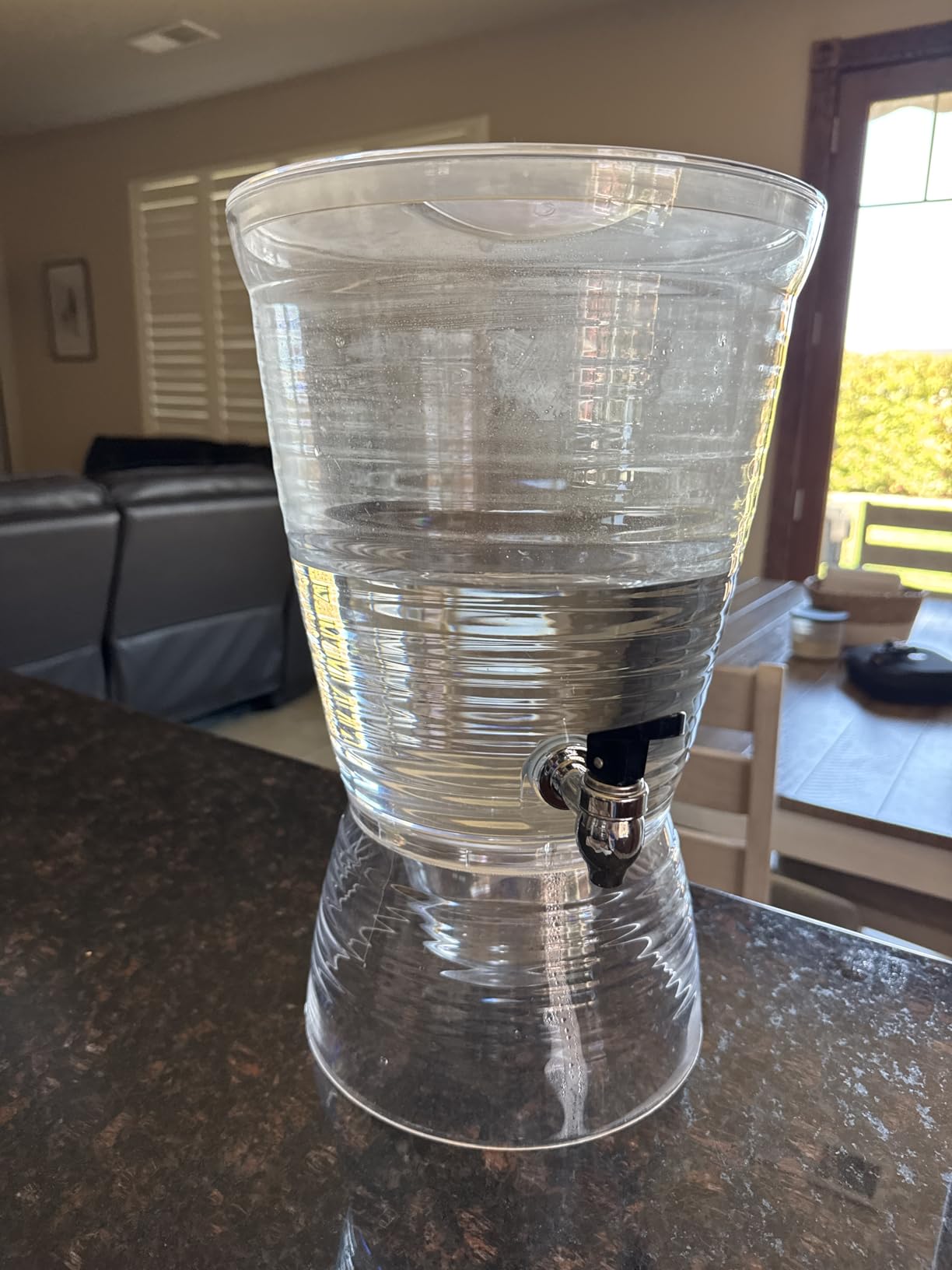 CreativeWare Bark Beverage Dispenser, 2.5 Gallon, Clear, (Pack of 1) customer photo 2