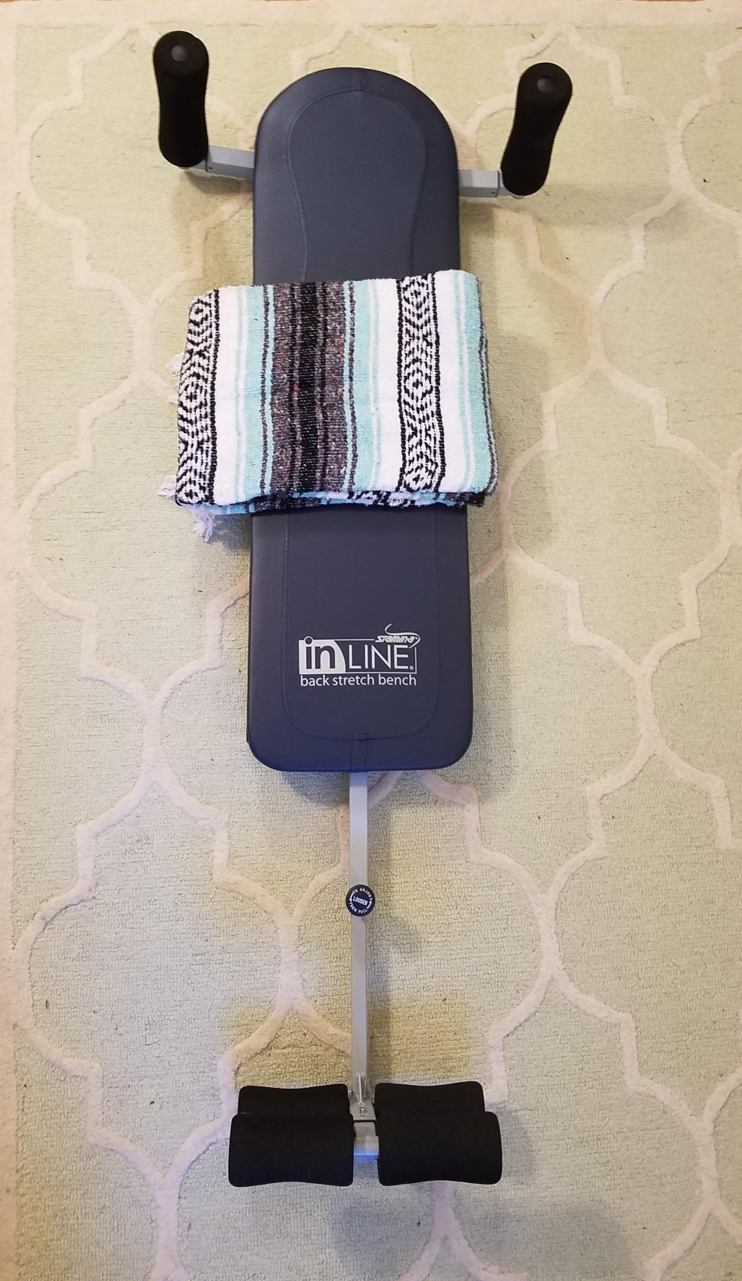 Stamina Products InLine Back Stretch Bench System, Blue Gray customer photo 2