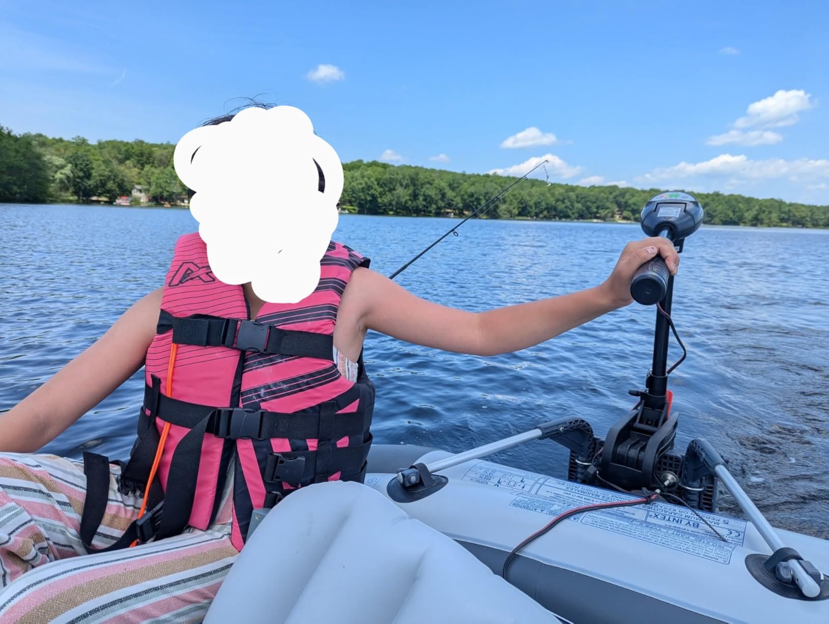 INTEX Transom Electric Trolling Motor for Inflatable Boat, 40lb Thrust customer photo 1