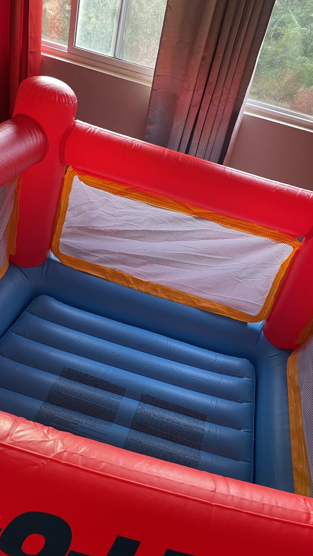 INTEX Jump-O-Lene Inflatable Trampoline Bounce House for Kids Ages 3-6 | 48260EP - Blow Up Play Center with Crawl-Thru Door and Net for Indoor & Outdoor Use customer photo 1