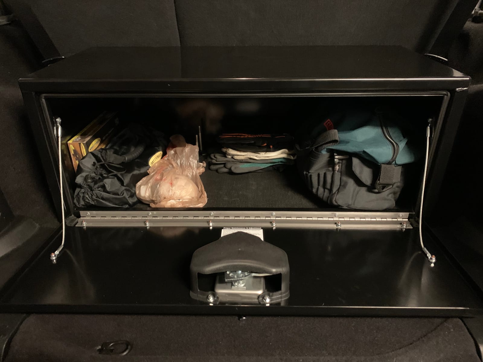 Buyers Products 1702310 Black Steel Underbody Truck Tool Box, 18x18x48 Inch | Truck Bed & Underbelly RV Storage Box, Locking T-Latch, Weather-Resistant, Heavy-Duty Flatbed Job Box, Made in USA customer photo 1
