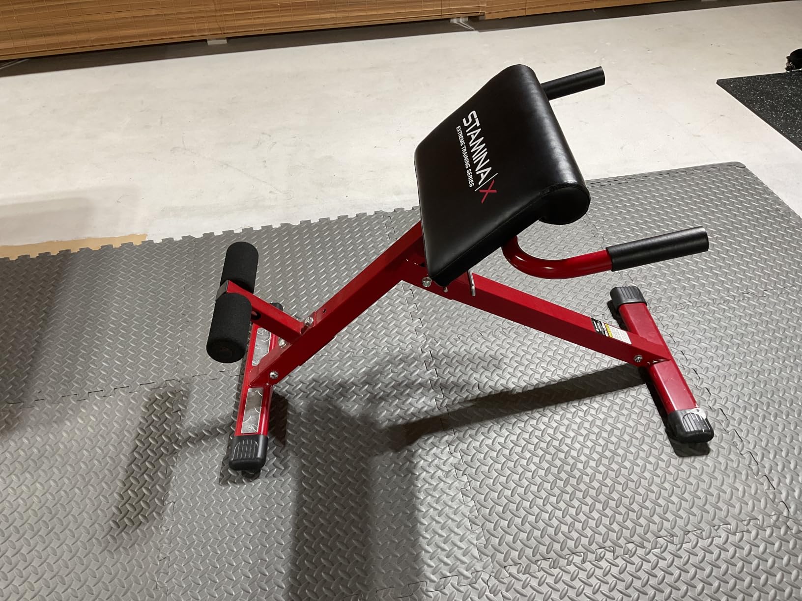 Stamina X Adjustable Ab, Back, and Core Strength Exercise, Sit-Up Fitness Hyperextension Weight Bench for At-Home Workouts customer photo 1