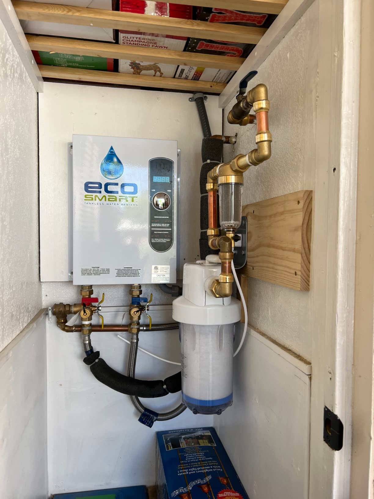 GE Whole House Water Filtration System, Reduces Sediment, Rust & More, Install Kit & Accessories Included, Replace Filters (FXHTC, FXHSC) Every 3 Months, GXWH40L customer photo 1