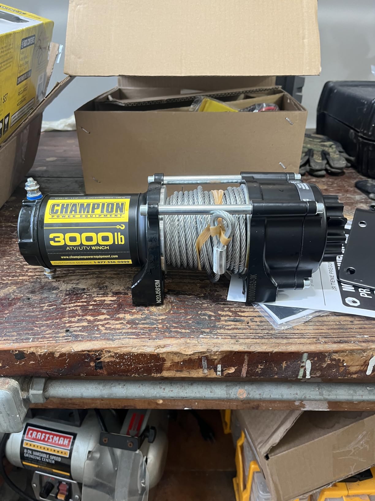 Champion Power Equipment 3000-lb. ATV/UTV Winch Kit customer photo 2