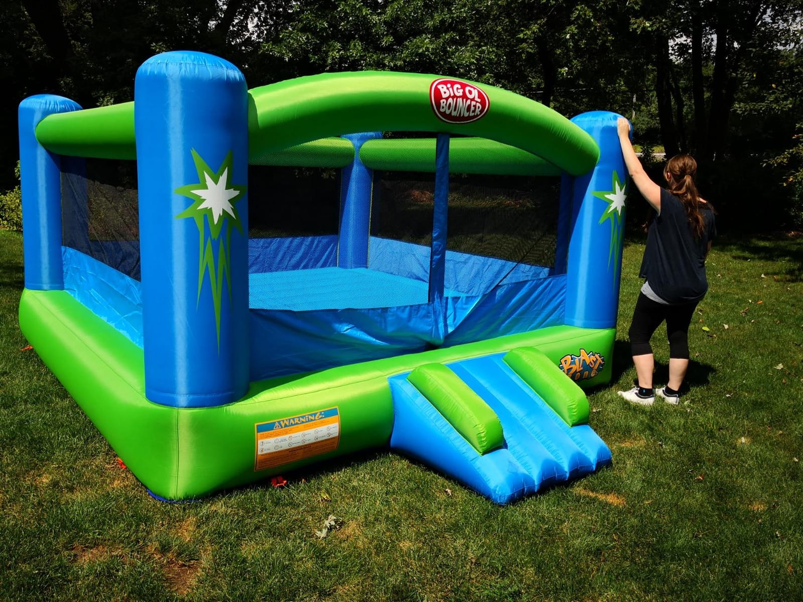 Blast Zone Big Ol Bouncer Inflatable Bounce House w/Blower - Huge - Premium Quality - 6 Players customer photo 1