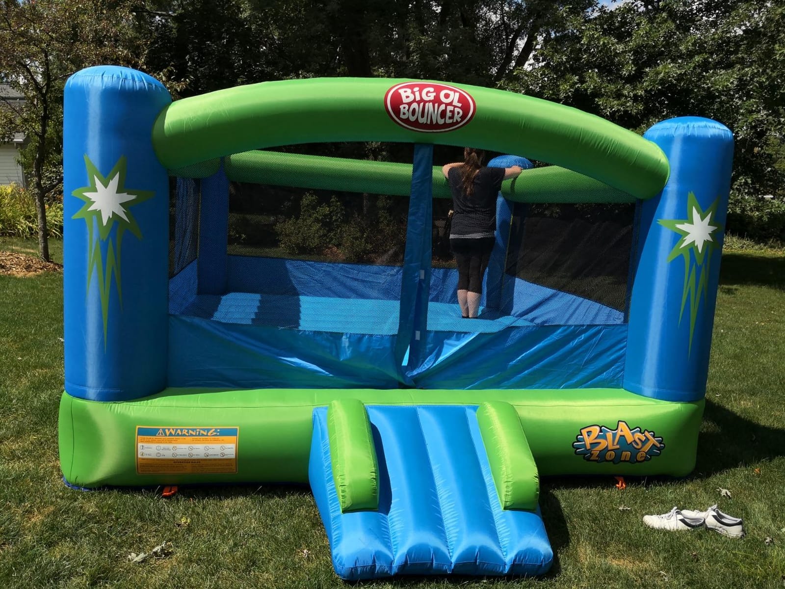 Blast Zone Big Ol Bouncer Inflatable Bounce House w/Blower - Huge - Premium Quality - 6 Players customer photo 2