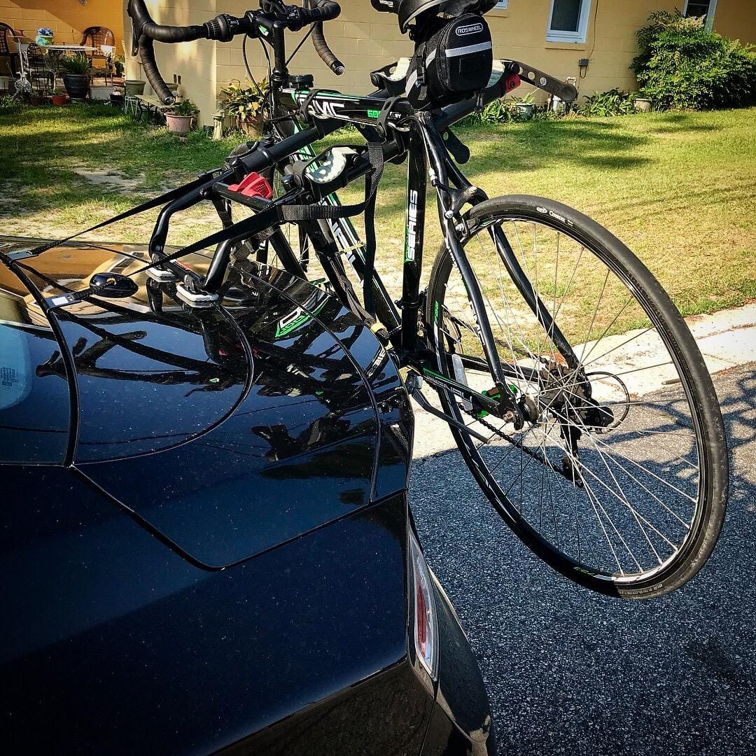 Allen Sports Premier 3-Bike Trunk Rack, Model S103 (Black and red) customer photo 2