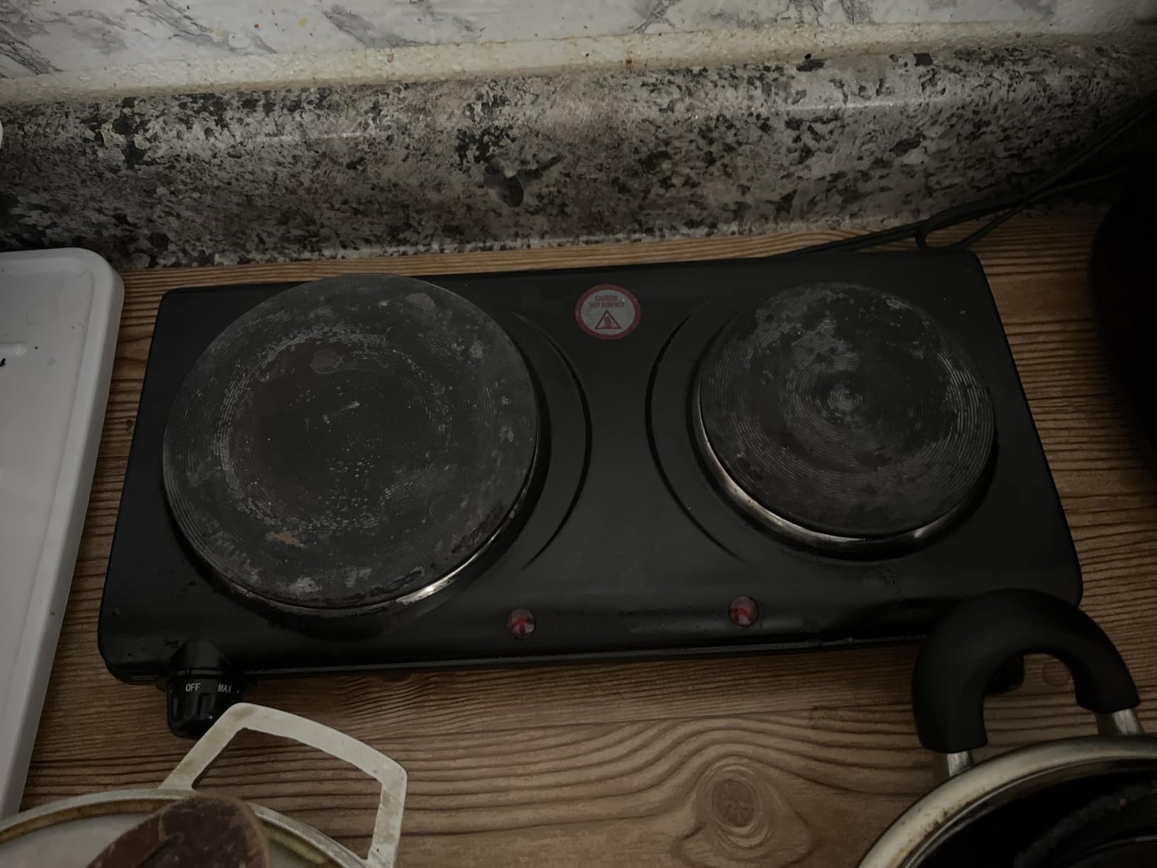 Elite Gourmet Double Cast Iron Burner, 1500W Hot Plate, Adjustable Temp customer photo 2