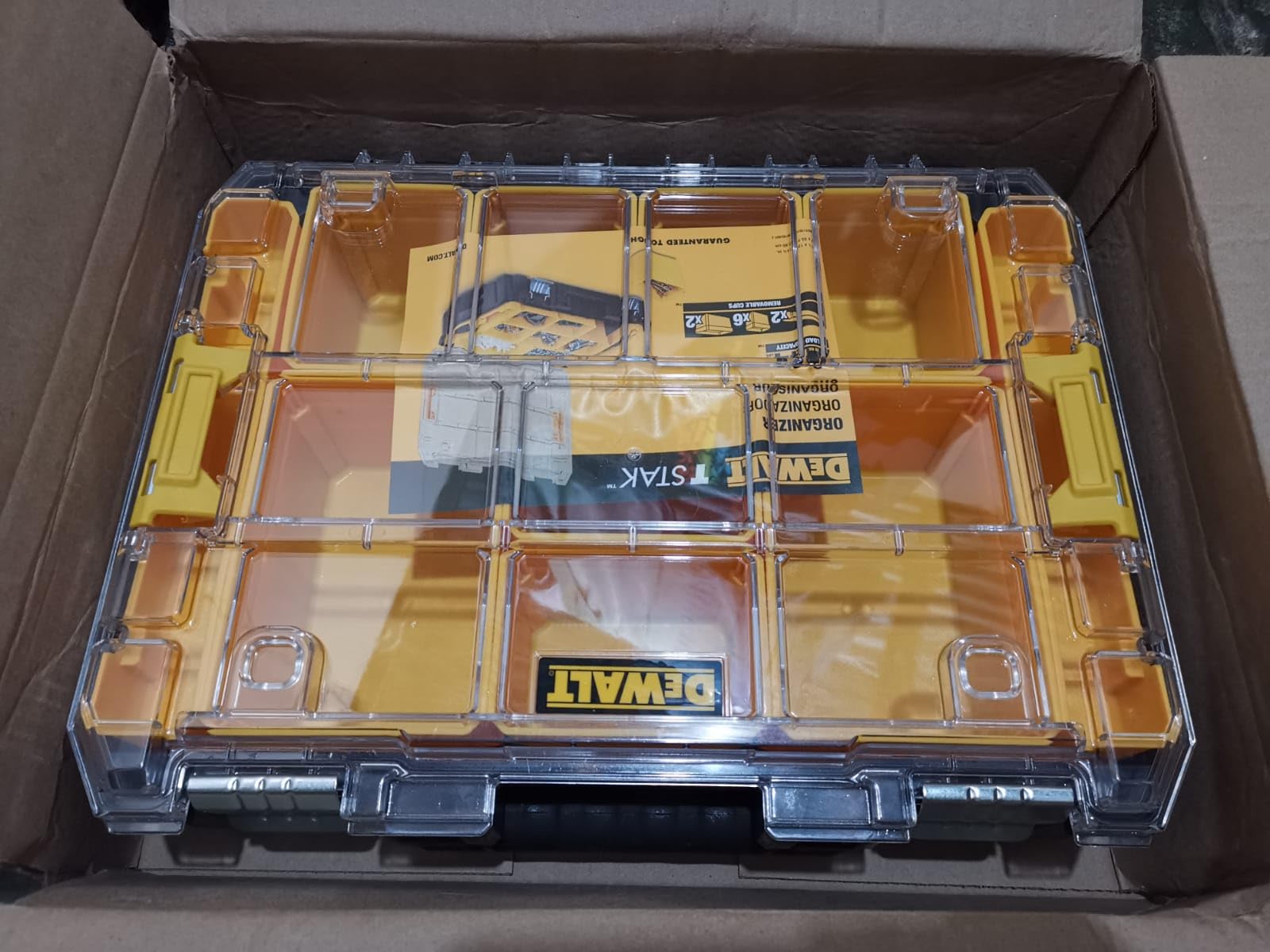 DEWALT TSTAK Tool Organizer, Small Parts and Screw Organizer Tool Box with Removable Compartments, (DWST17805) customer photo 1