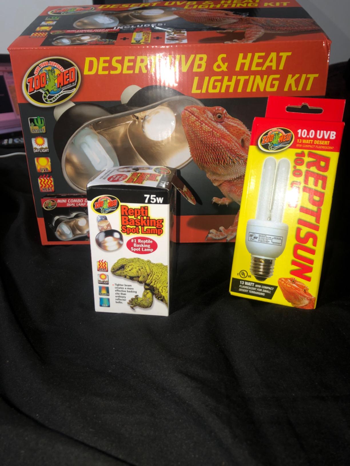 Zoo Med Desert UVB & Heat Lighting Dual Kit customer photo 2